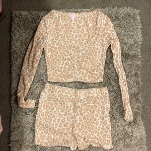 Colsie pajama set, very soft. Tan/ brown color. Still in good condition